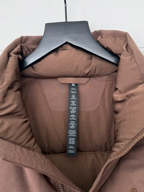 lululemon athletica Men's Quilted Brown Puffer Vest - Picture 3 of 5